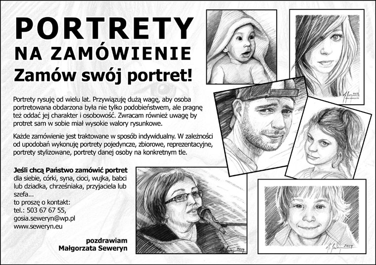 PORTRETY na zamwienie, zamw swj portret!