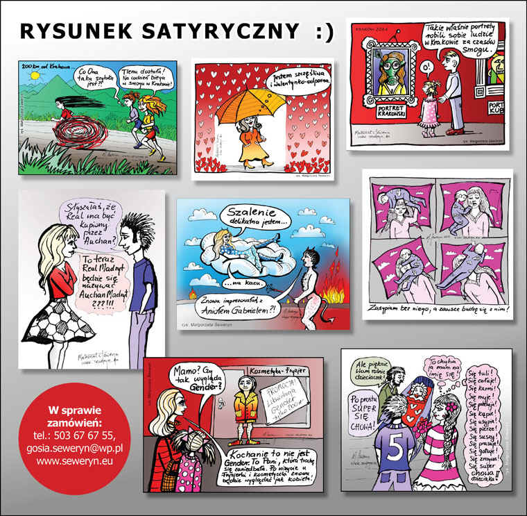 Rysunki satyryczne - Magorzata Seweryn